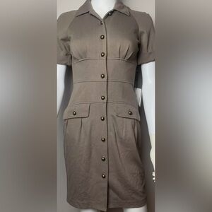 NWT’s- Calvin Klein safari shirt dress- size 8